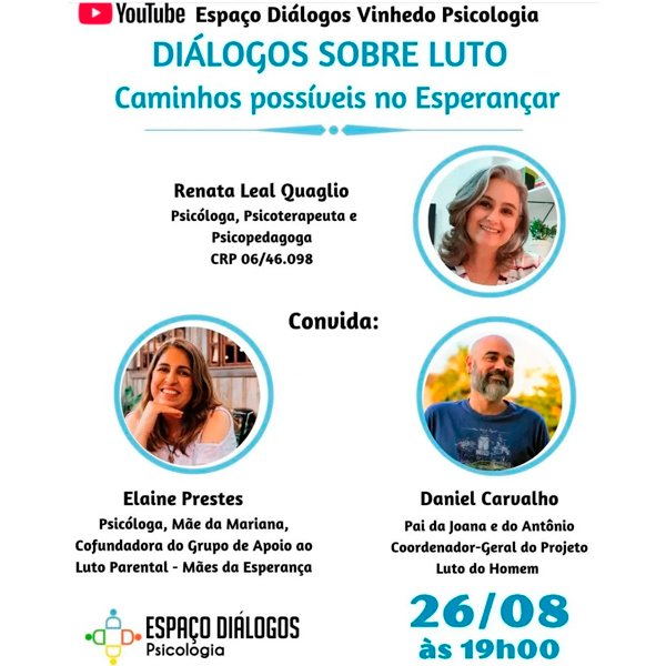 Diálogos sobre luto – Caminhos possíveis no esperançar