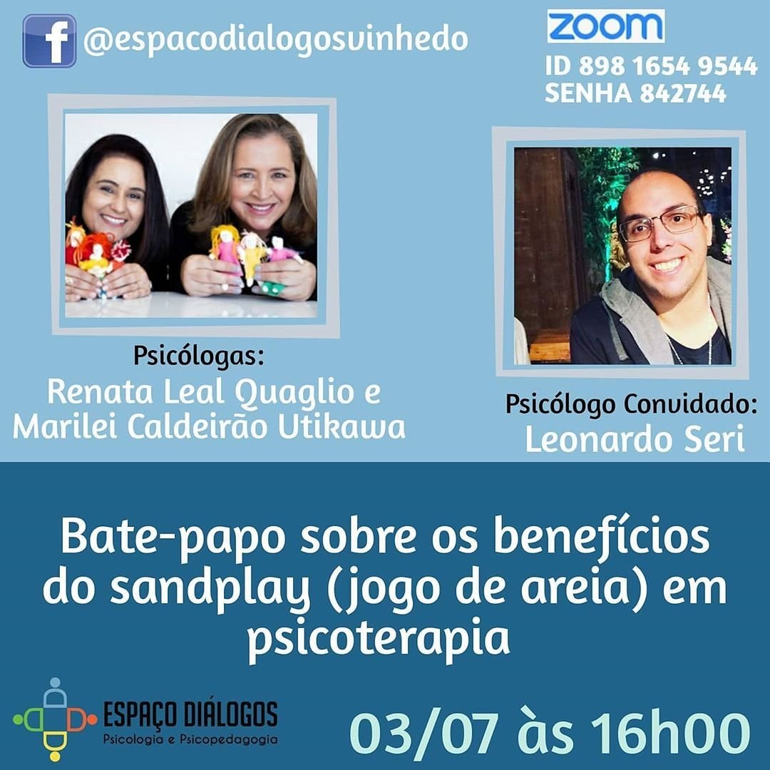 Bate papo sobre os benefícios do Sandplay (jogo de areia) na psicoterapia