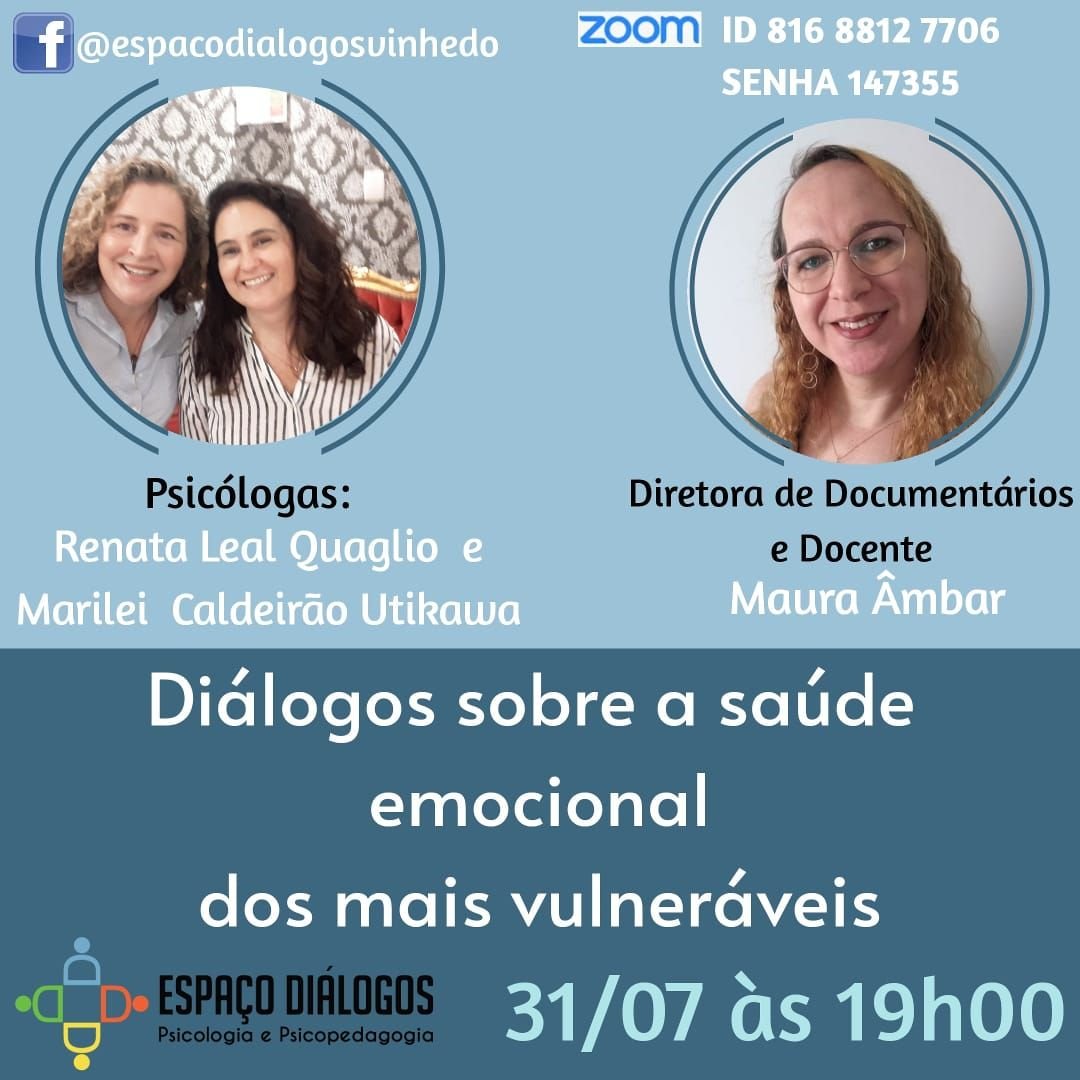 Diálogos sobre a saúde emocional dos mais vulneráveis