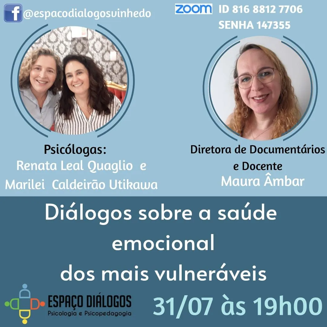 Diálogos sobre a saúde emocional dos mais vulneráveis